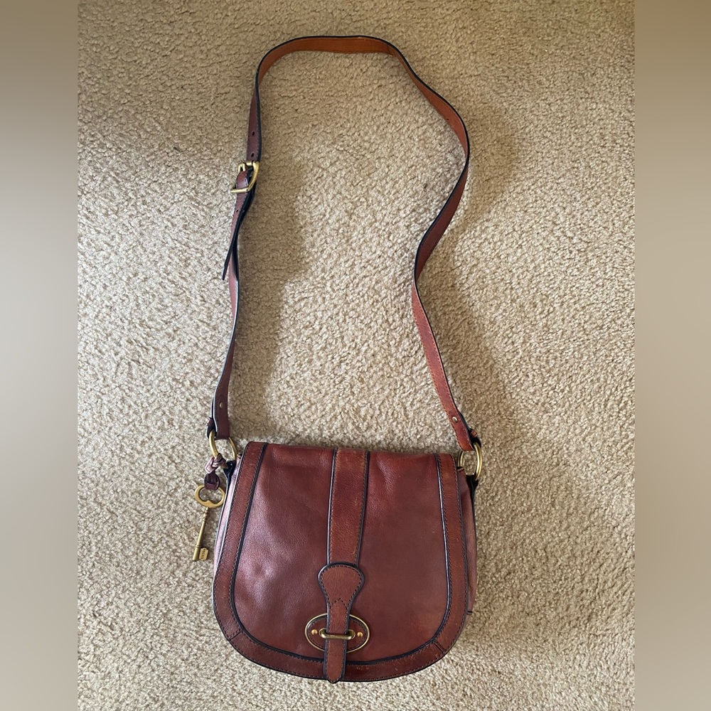 Fossil Cross-Body Leather Satchel